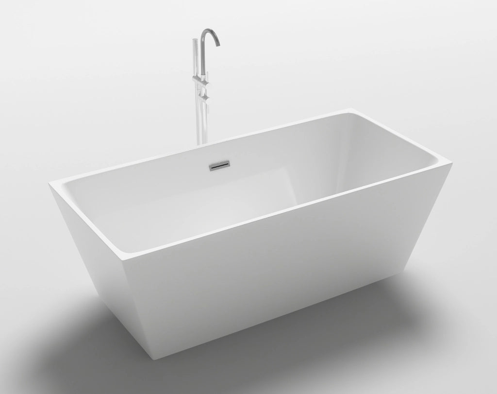 Vasca freestanding centro stanza, acrilico moderna 160x80x58cm Relpunt Rodi