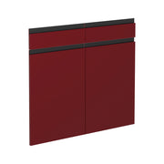 Vicco Frontale cucina Rosso 79.2 x 70.8 cm frontale del mobile per mobile base con cassetti