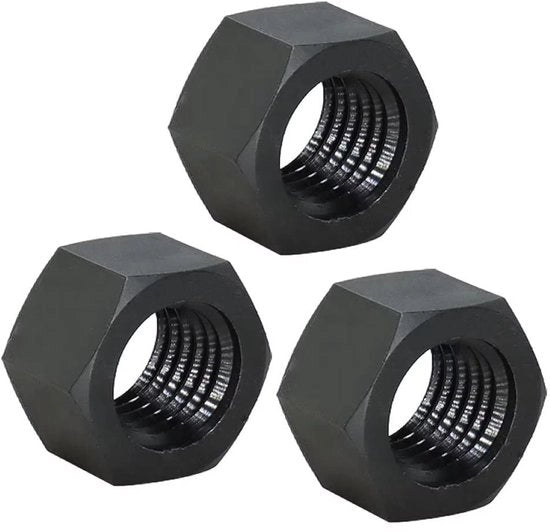 Viti nylon a 6 facce - nero - 100 pezzi - a pozzo - elemento di fissaggio - resistente alla corrosione - leggero - viti a 6 facce