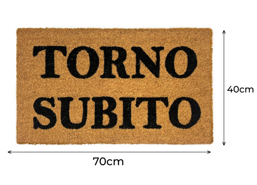 Zerbino Entrata Ingresso Casa Antiscivolo Cocco Allegro Torno Subito
