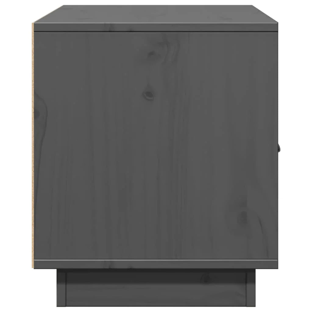 Mobile TV multimediale mensola TV credenza TV sala da pranzo soggiorno camera da letto 80 x 34 x 40 cm legno di pino massiccio grigio 02_0026263