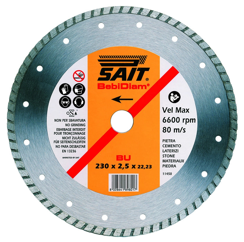 Sait DISCO DIAMANTATO BEBIDIAM DD-BU Ø mm. 115x1,9x22,23