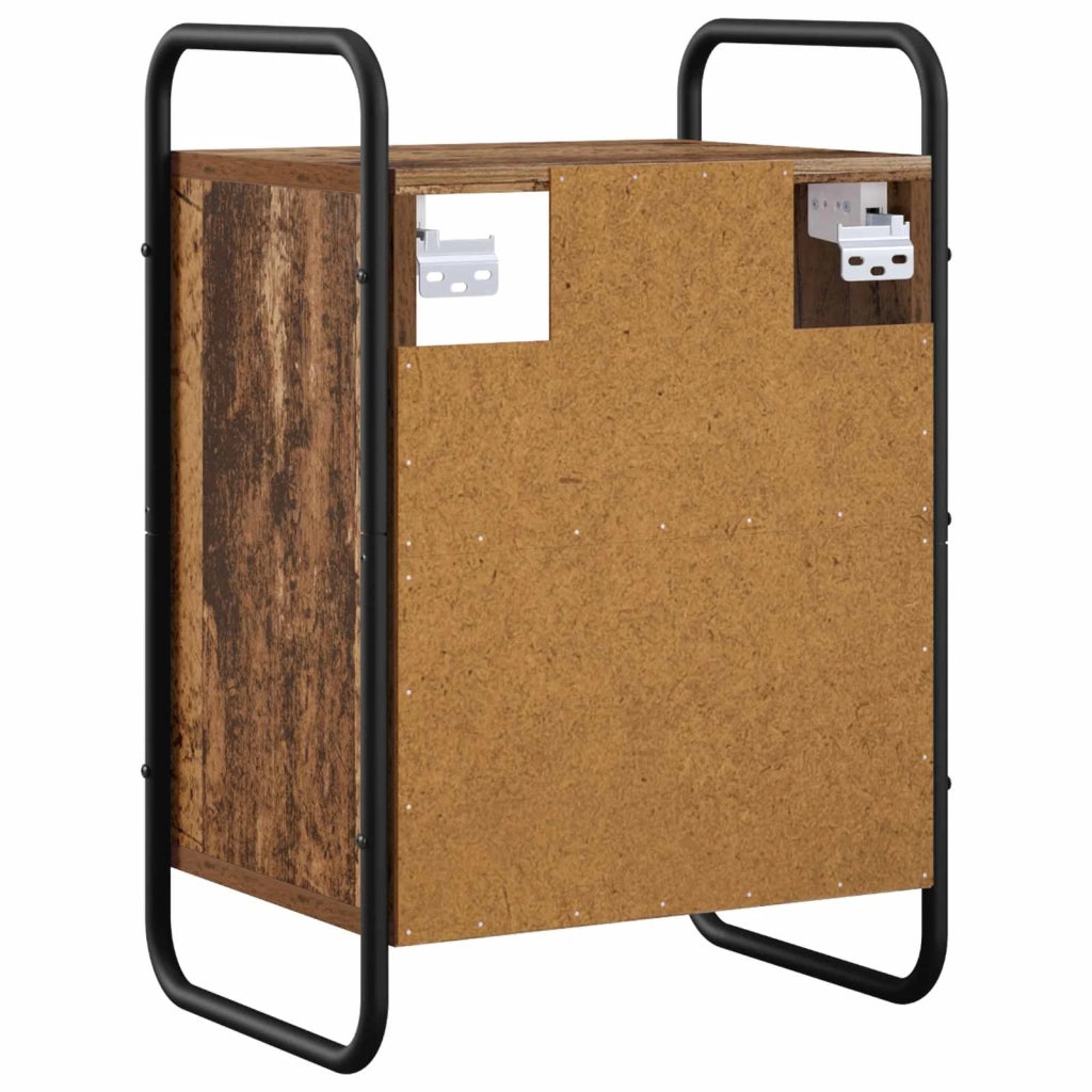 Mobiletto da Letto Appeso Legno antico 40 x 30 x 60 cm 8013574