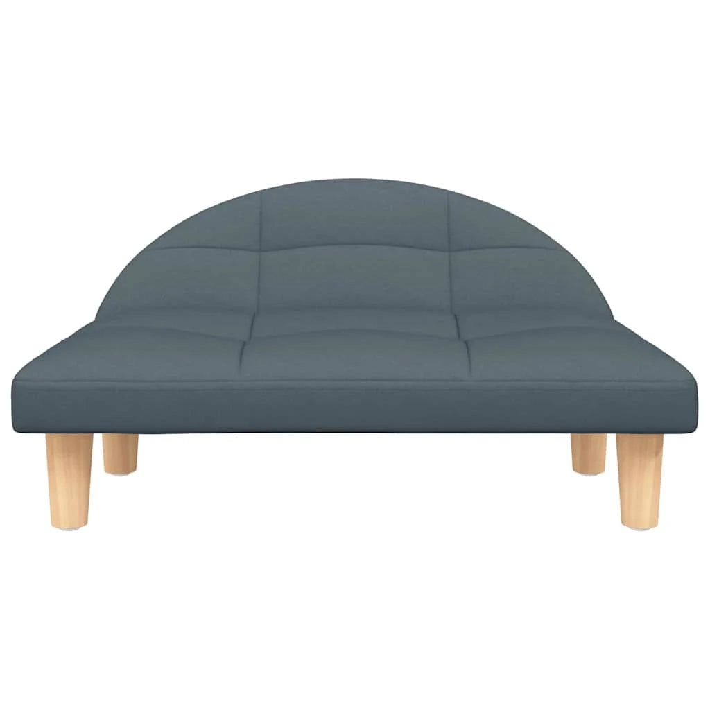 Cuccia per cani comoda cesta da divano tessuto grigio scuro 70 x 52 x 30 cm 02_0043180