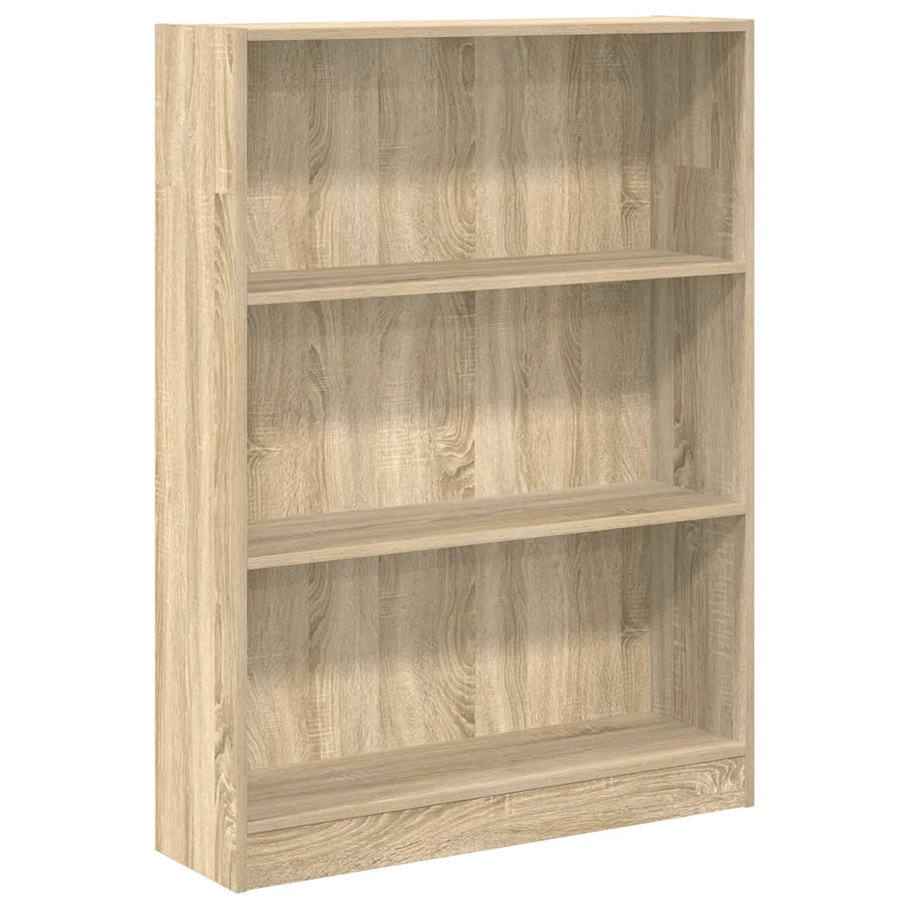 Libreria Rovere Sonoma 80x24x109 cm in Legno Multistrato 857837