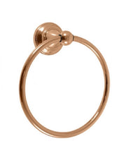 Portatovagliolo retrò MORAVA in ottone placcato oro ø 19,5 cm