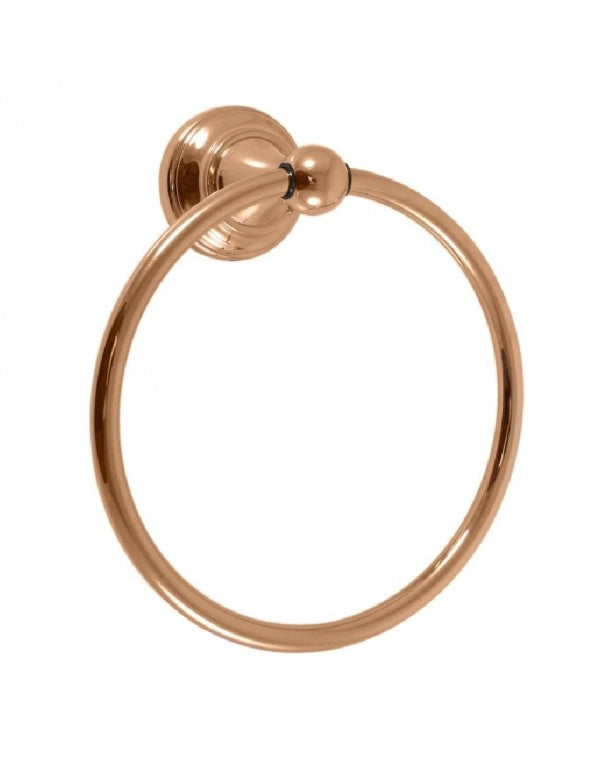 Portatovagliolo retrò MORAVA in ottone placcato oro ø 19,5 cm