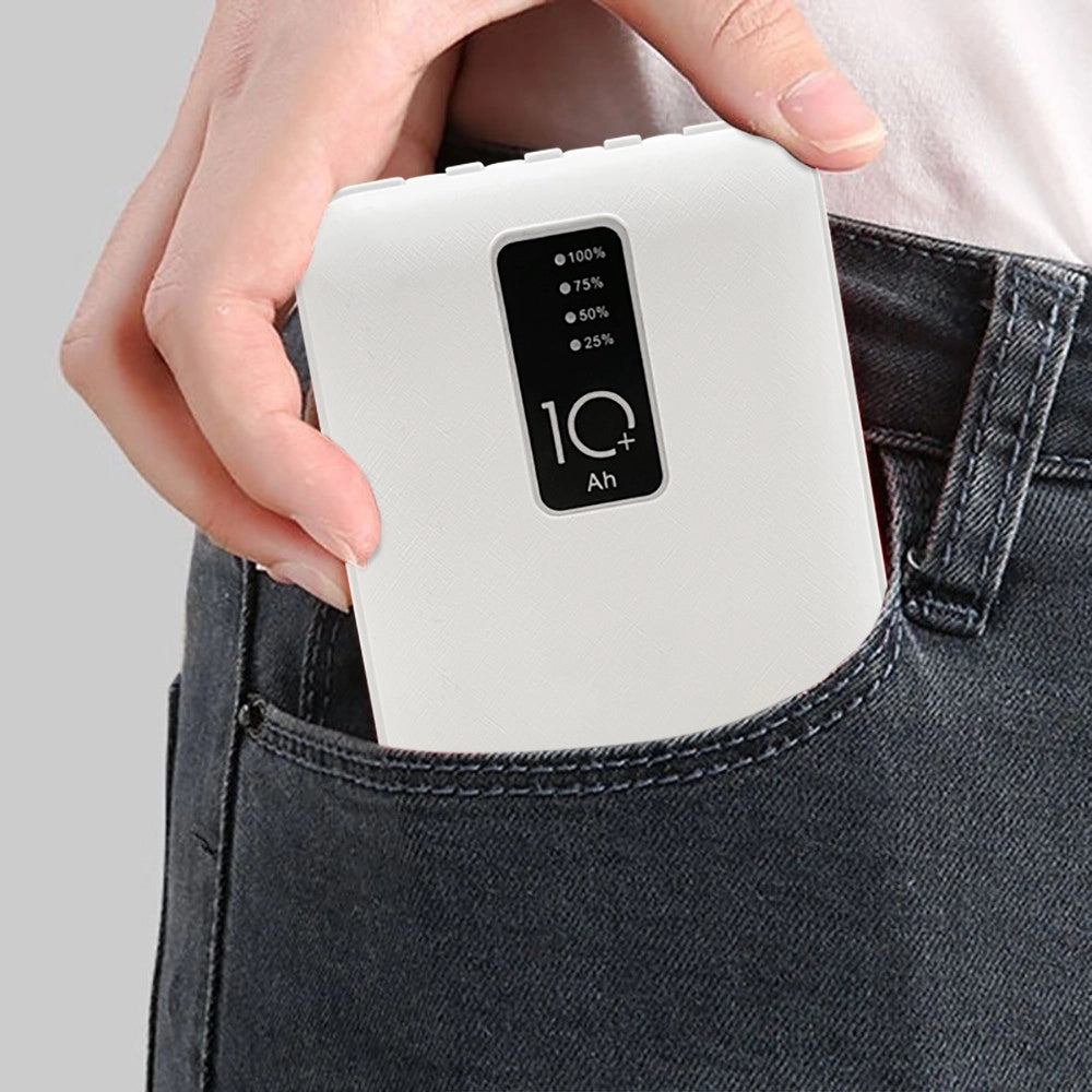 Trade Shop - Power Bank 20000mah Caricabatterie Portatile Veloce Con 4 Cavi Usb Carica Rapida -