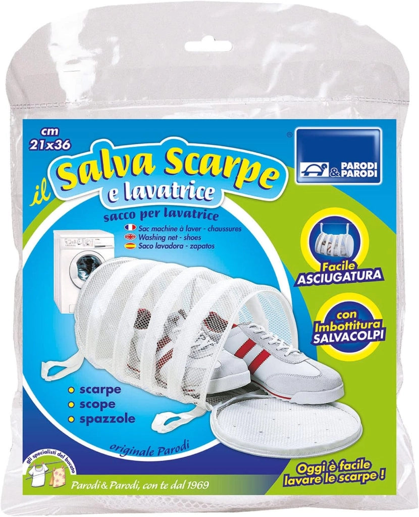 Salva Scarpe Lavatrice Sacco per Proteggere Bucato Salvaguardia la Forma 21x36cm