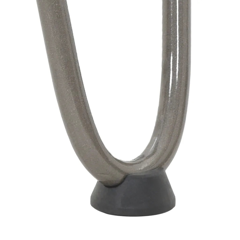 Gambe a forcina per tavolino 4 pz in acciaio naturale 20 cm in acciaio massiccio 4012415