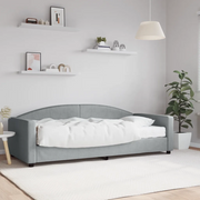 Divano Letto con Materasso-Sofa Letto-Daybed Grigio Chiaro 90x200 cm in Tessuto 895953