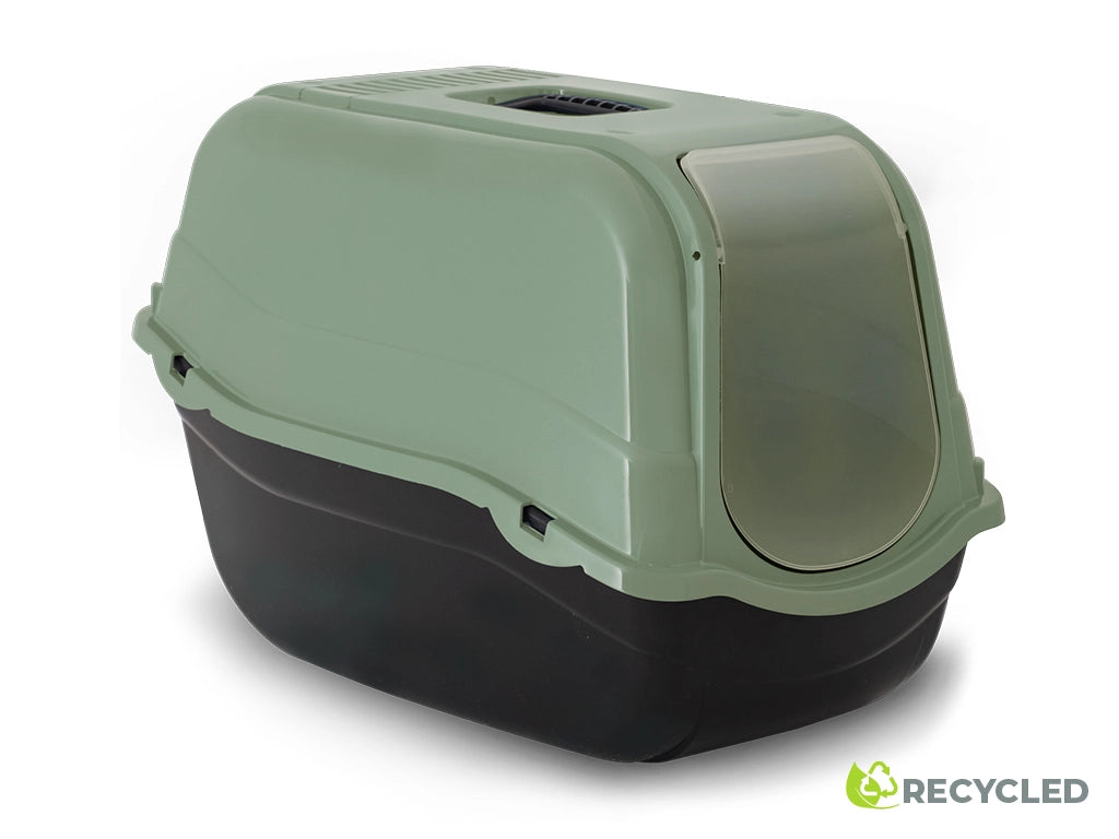 TOILETTE PER GATTI 'ROMEO ECO' col. verde- cm 57 x 39 x h. 41  - MP BERGAMO S.R.L.