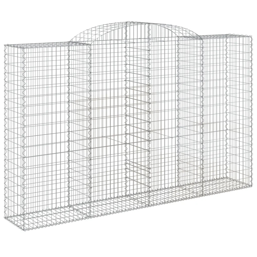 Cesti Gabbioni ad Arco 3 pz 300x50x180/200 cm Ferro Zincatocod mxl 103973