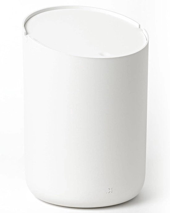 Piatto di Rifiuto Mini 'Tove' - 15L | Design Emmeletto Cosmetici Esclusivo - Piatto di Rifiuto per Bagno, Cucina e Ufficio | Bacinella Antiscivolo | Bianco