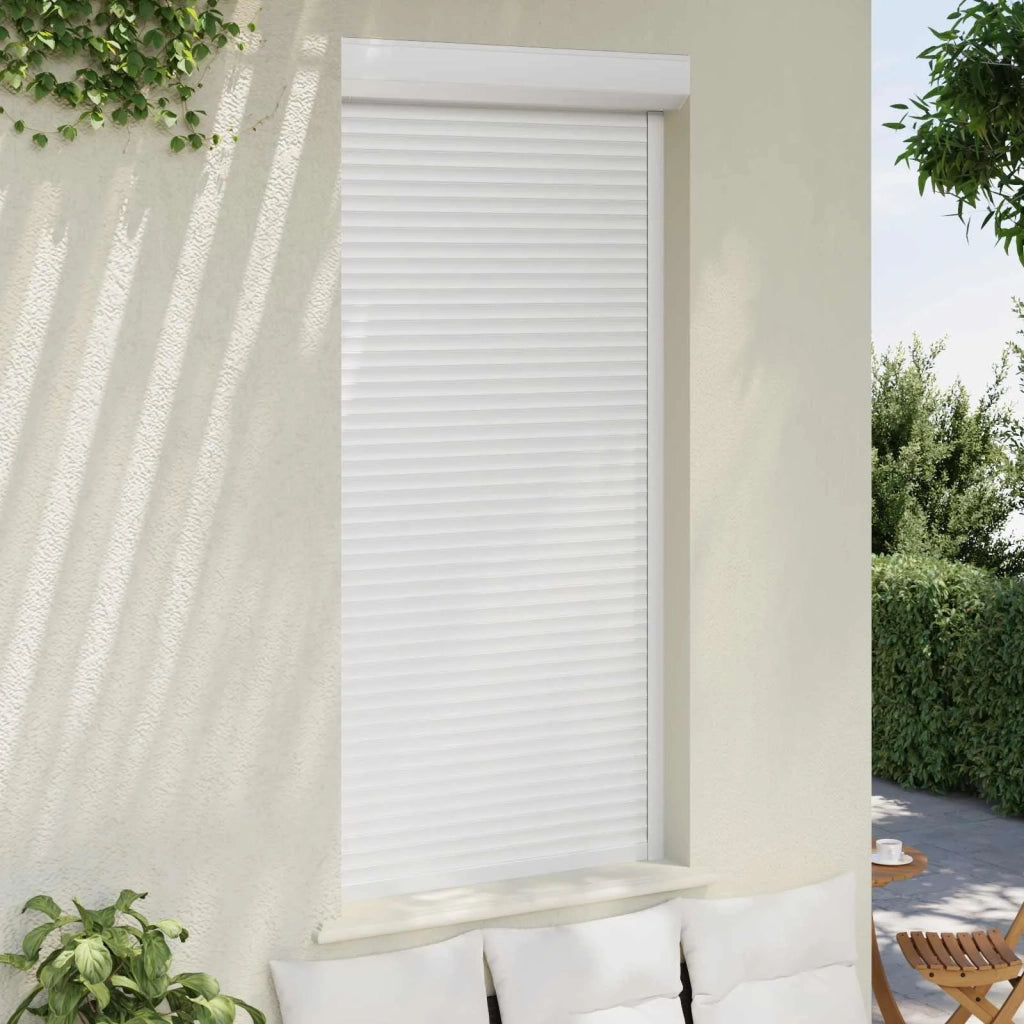 Persiana a rullo Bianco 100 x 210 cm Alluminio e poliuretano