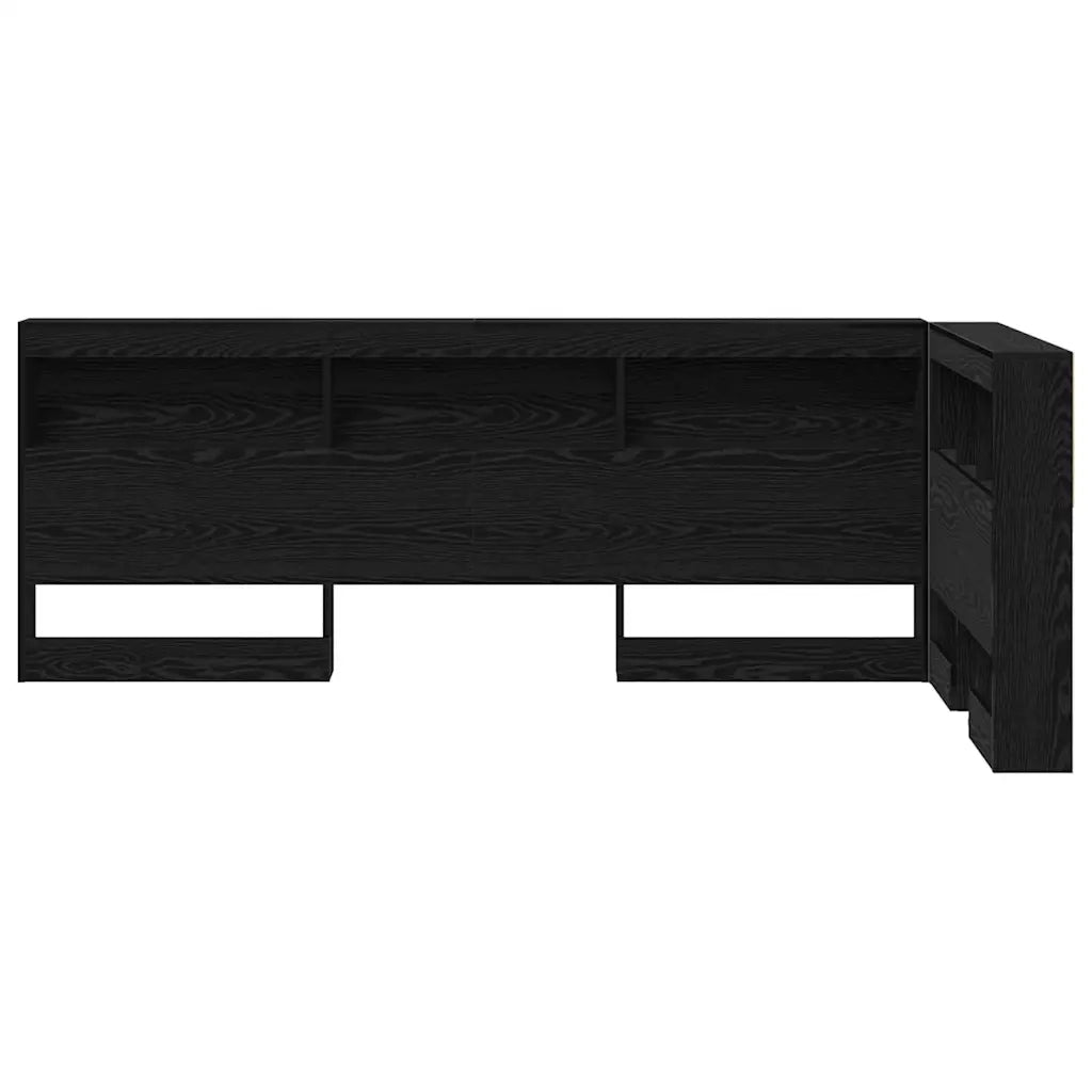 Testata contenitore Rovere Nero 100 cm Legno multistrato 3335462