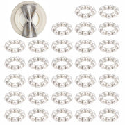 Servizi da tavola da 30 pezzi - Argento - Servizi da Natale - Accessori da tavola - Sostenibili - Lavorazione artigianale di alta qualità - Accessori da tavola