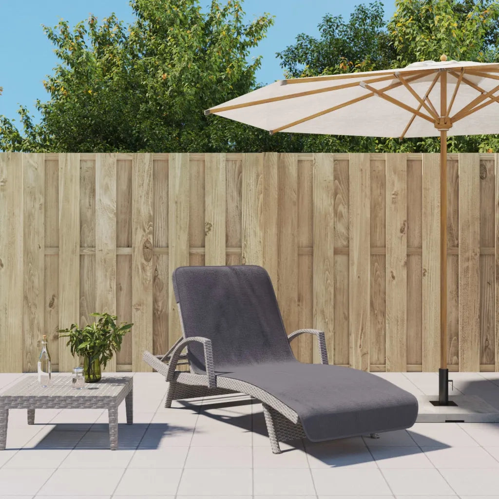 Asciugamani da Spiaggia 2 pz Antracite 75x200 cm Tessuto 400 GSM CFW7255912