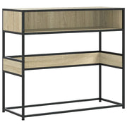 Tavolo Consolle | Tavolo d'Ingresso Rovere Sonoma 90x35x80 cm in Legno Multistrato