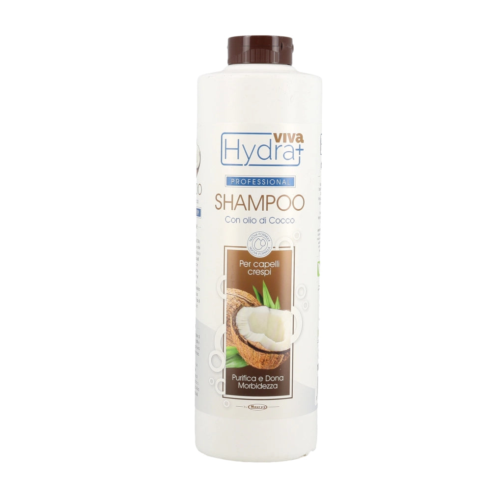 KIT SET 4 PZ HYDRA VIVA SHAMPOO CRESPI CON OLIO DI COCCO FORMATO 1 LT ANALLERGIC