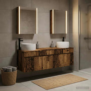 Set di Armadi da Bagno 5 pcs Legno antico 53 x 15,5 x 70 cm 3406653