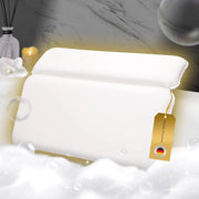 Cuscino da bagno ergonomico con imbottitura 4D in schiuma - Cuscino da bagno lussuoso per il collo - Antibatterico e confortevole - Cuscino per collo e schiena