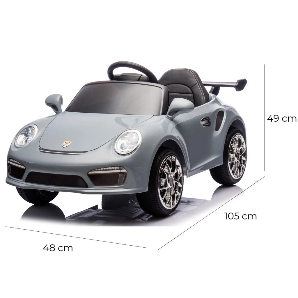 Macchina Elettrica per Bambini Licenza Ruf Small 12V Grigio
