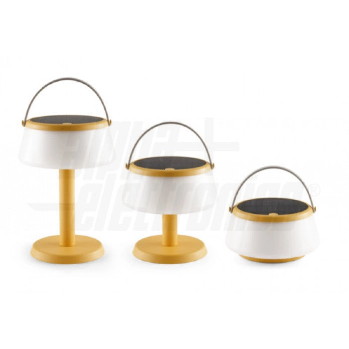 ALPHA ELETTRONICA Lampada da tavolo solare 3 in 1 Serie Glamp JO453G