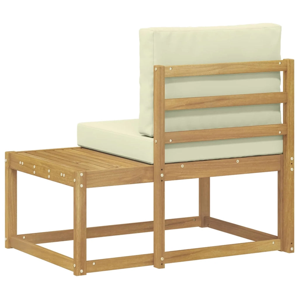 Divano da Esterno con cuscino-Divano da Giardino Bianco 91 x 63 x 73 cm 899382