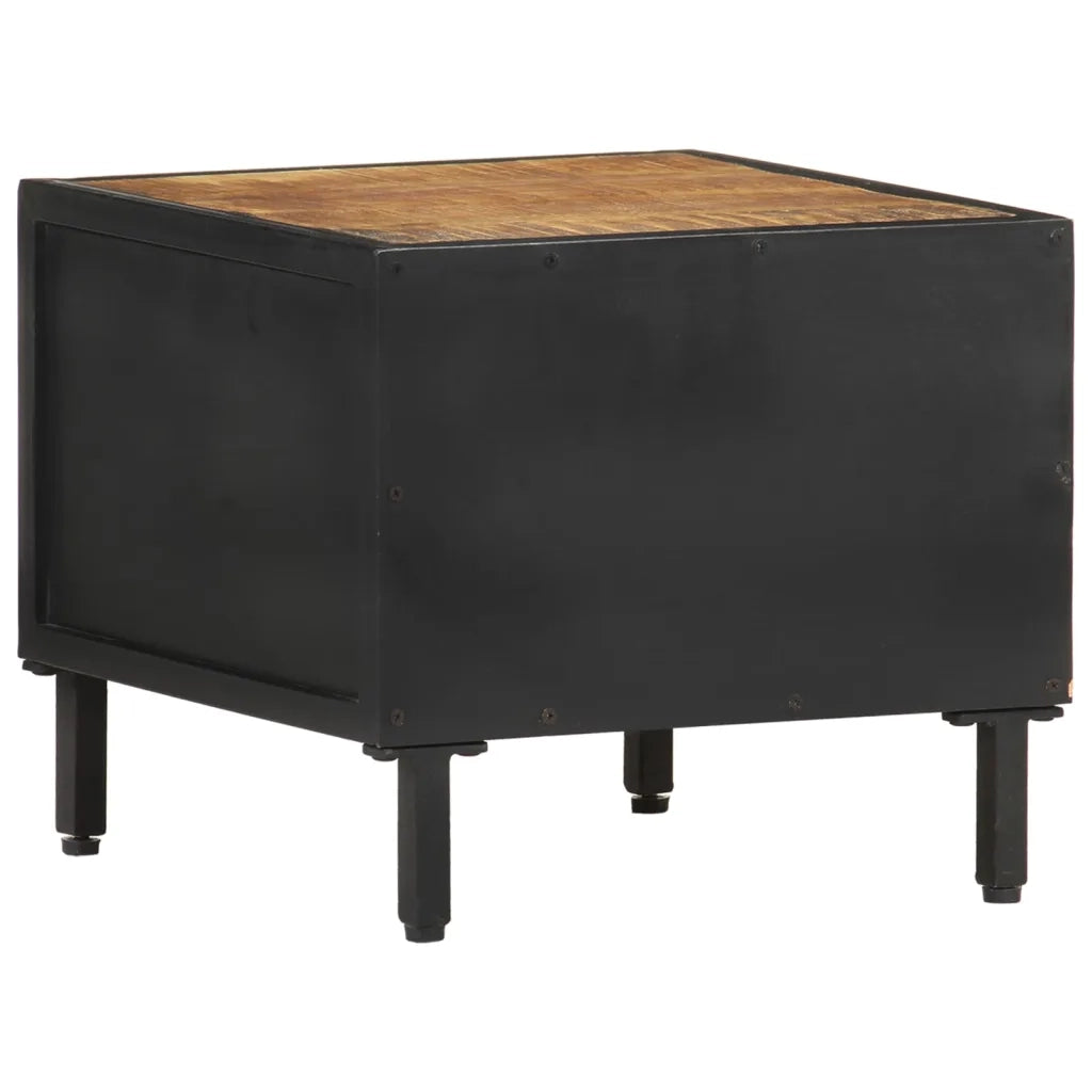 Comodino 40x40x35 cm in Legno di Mango Grezzo 288472