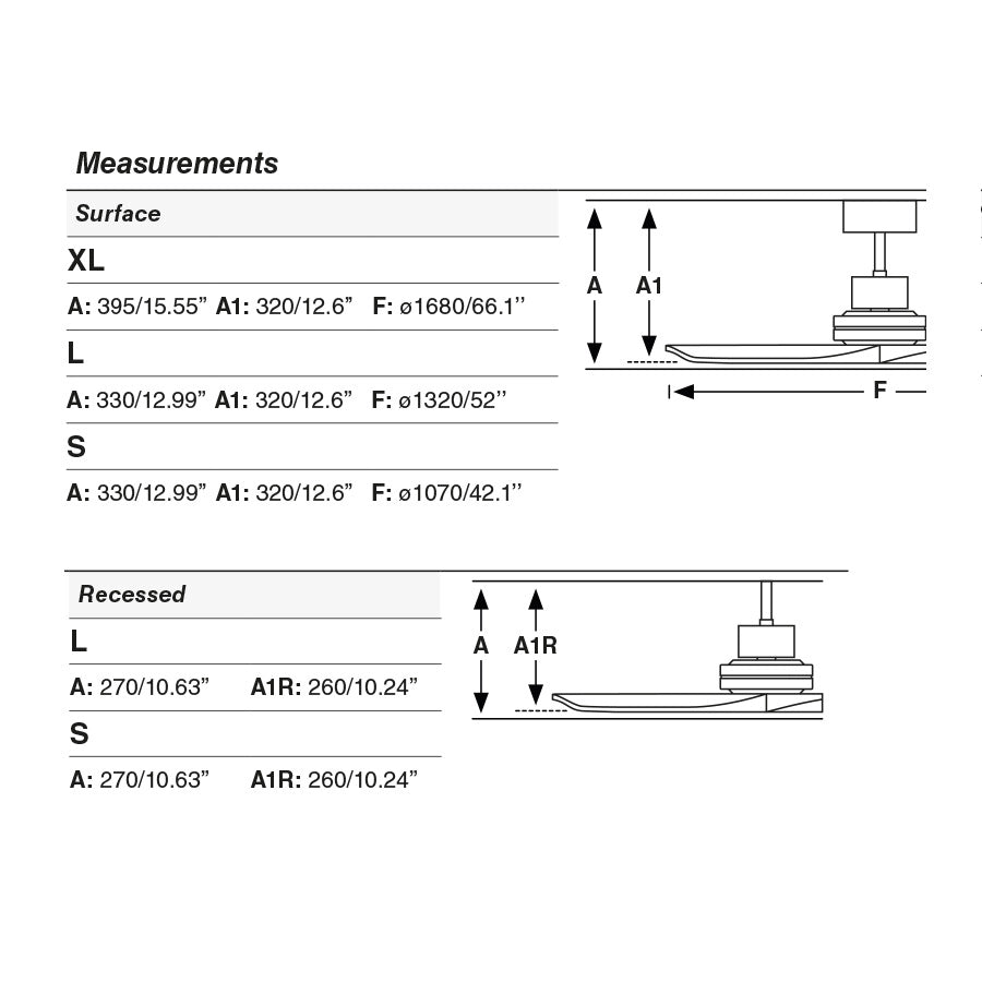 FARO Ventilatore a soffitto a incasso Lantau S in acciaio Nichel Opaco con pale in noce, motore DC, 6 velocità, funzione inversa, per soffitti inclinati FARO-33508DCR