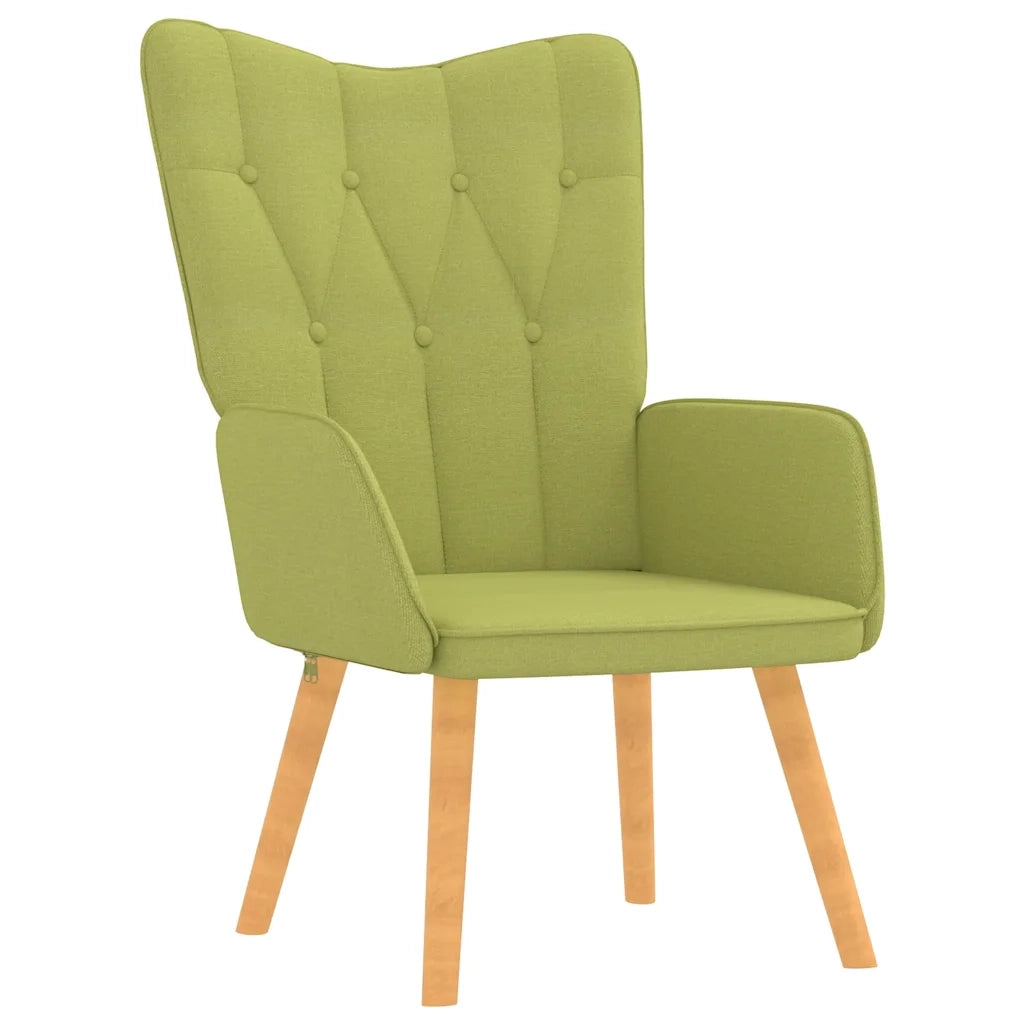 Poltrona Relax con Poggiapiedi Verde in Tessuto cod mxl 26240