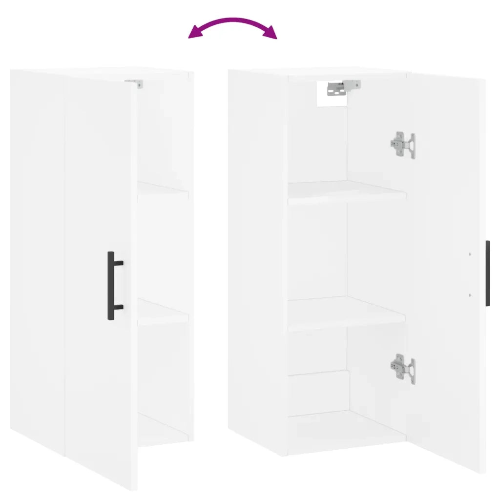 Mobile a Parete Bianco 34,5x34x90 cm 828876