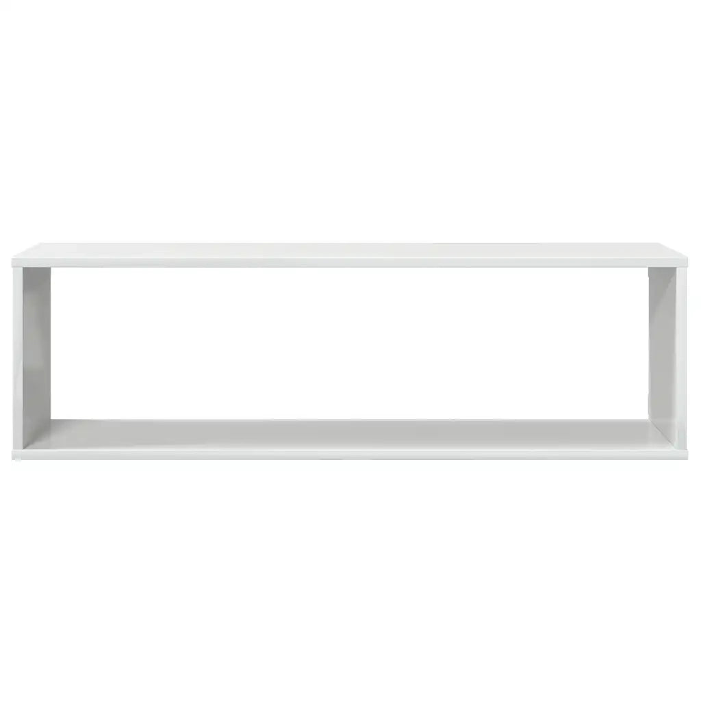 Mensole Parete a Cubo 4 pz Bianco Lucido 100x15x30cm Truciolato cod mxl 33579