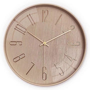 Orologio da parete 12 pollici decorazione moderna per la casa orologio da parete in beige progettazione numeri 3D semplice orologio da parete silenzioso alimentato da batterie orologio non ticchettante per ufficio cucina soggiorno camera da letto scuola
