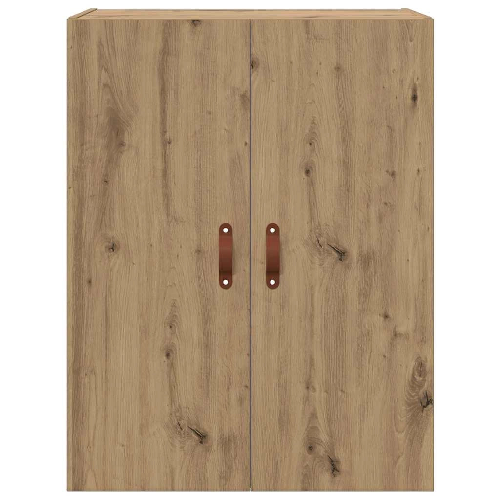 Set di 2 moderni pensili da parete 69,5 x 34 x 90 cm con ampio spazio di archiviazione design elegante in legno di rovere ingegnerizzato realizzati a mano 02_0056062