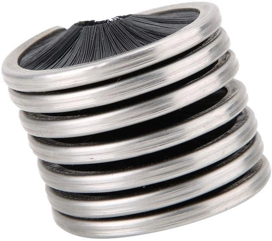 Spazzola per la pulizia delle corde - Materiale: acciaio inossidabile/nylon - Idonea per corde con diametro 8-13 mm - Leggera - Utilizzo multifunzionale - Resistente al calore e alle abrasioni - Pulitore per corde