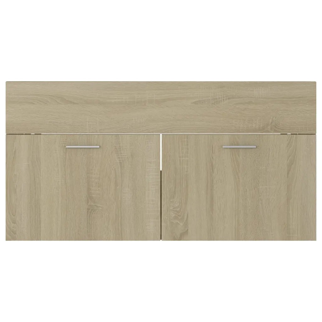 Mobile con Lavabo Integrato Rovere Sonoma in Legno Multistrato 3071291