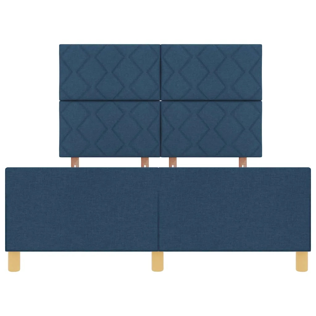 Struttura del letto con testiera Blu 140 x 200 cm Tessuto 3344815
