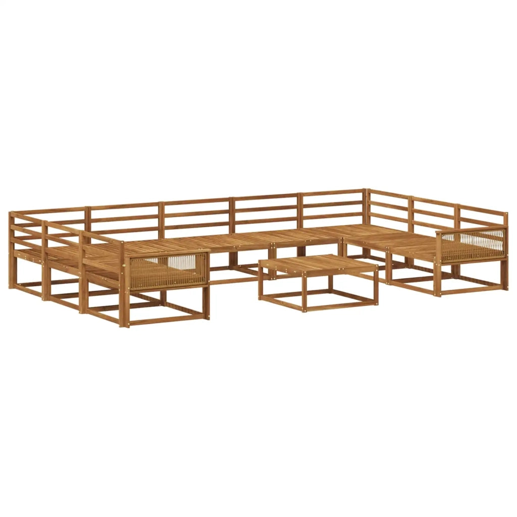 Set di divani da esterno 10 pcs Naturale 3382907