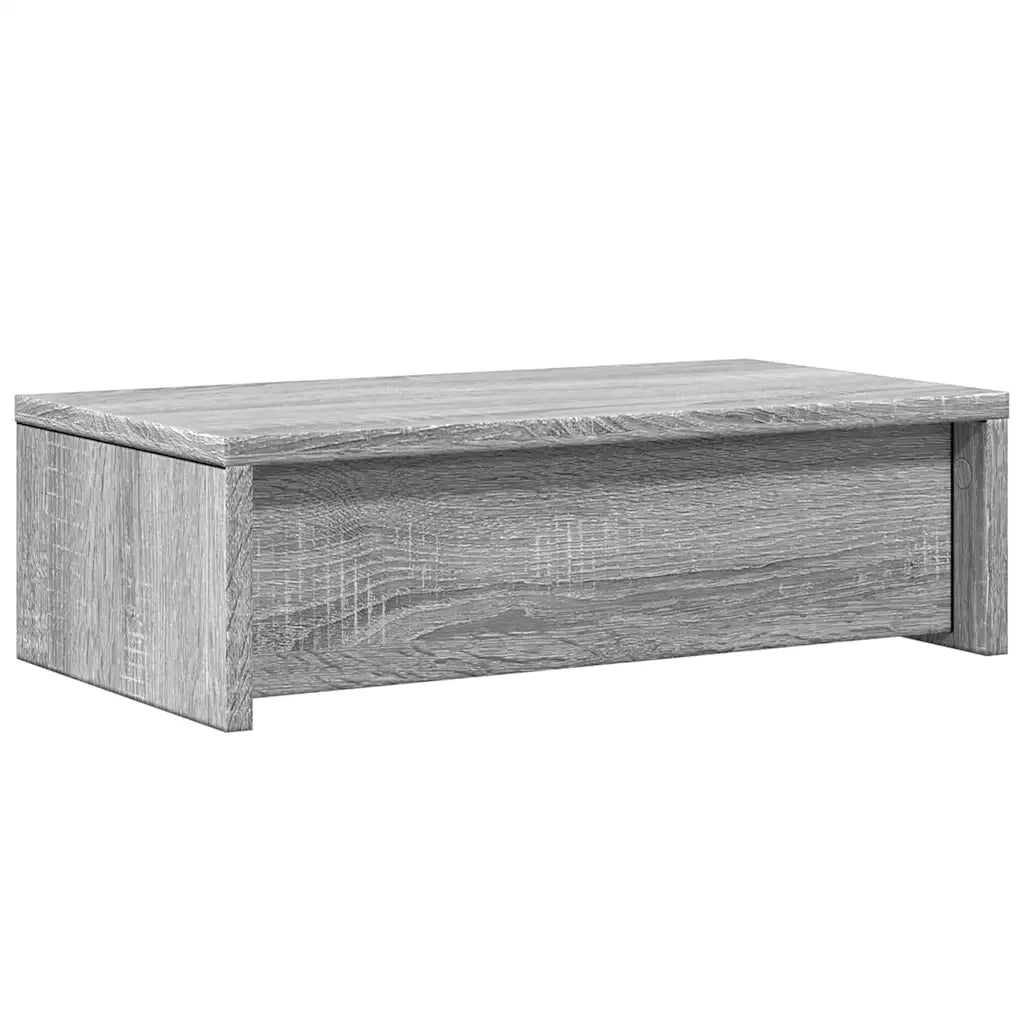 vidaXL Supporto Monitor con Cassetti Grigio 50x27x15 cm in Truciolato