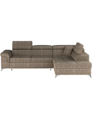 Divano letto angolare PALAZZO 4 posti beige – angolo destro con 1 cuscino