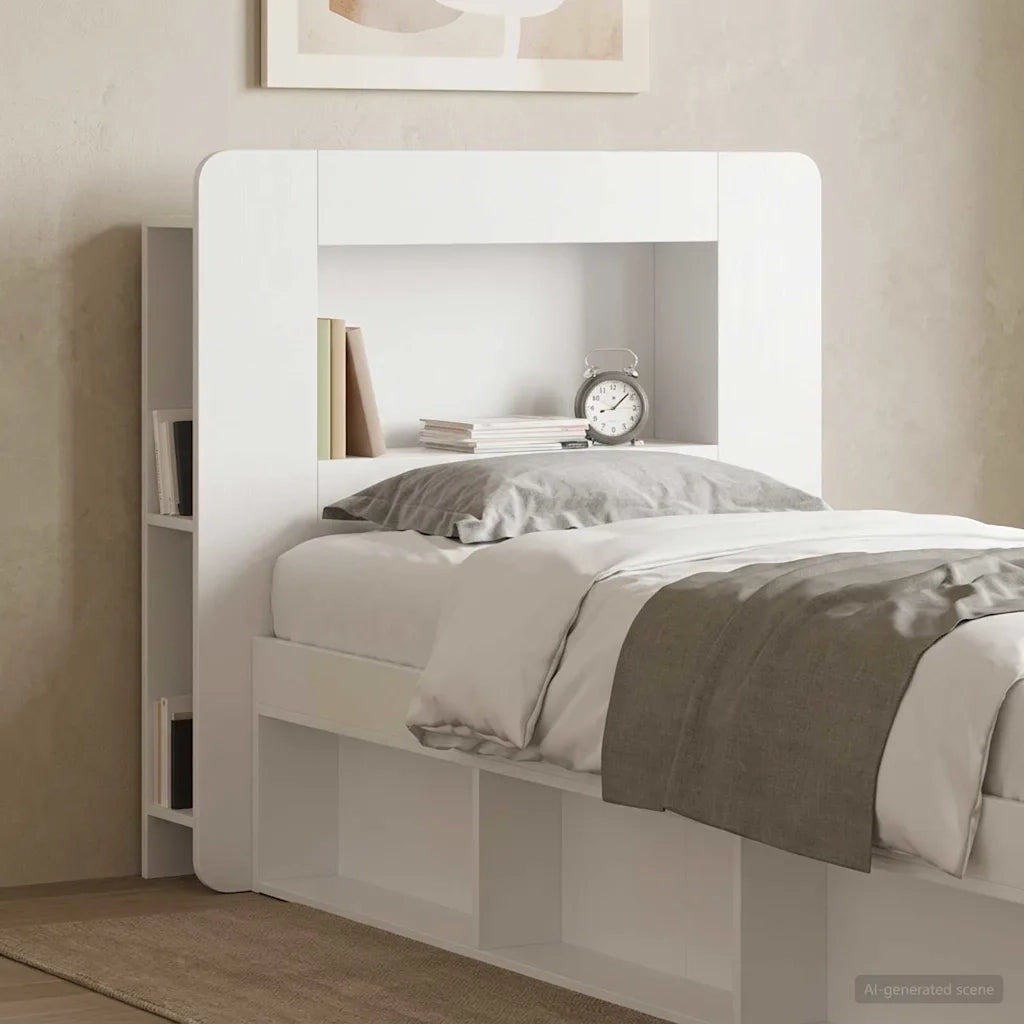 Testata del letto Bianco Lucido Legno ingegnerizzato 8001250