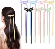 14 capi di spilla per capelli - donne e ragazze - strisce nere con chiusure metalliche - spille per capelli a doppio gancio - regalo per trecce.