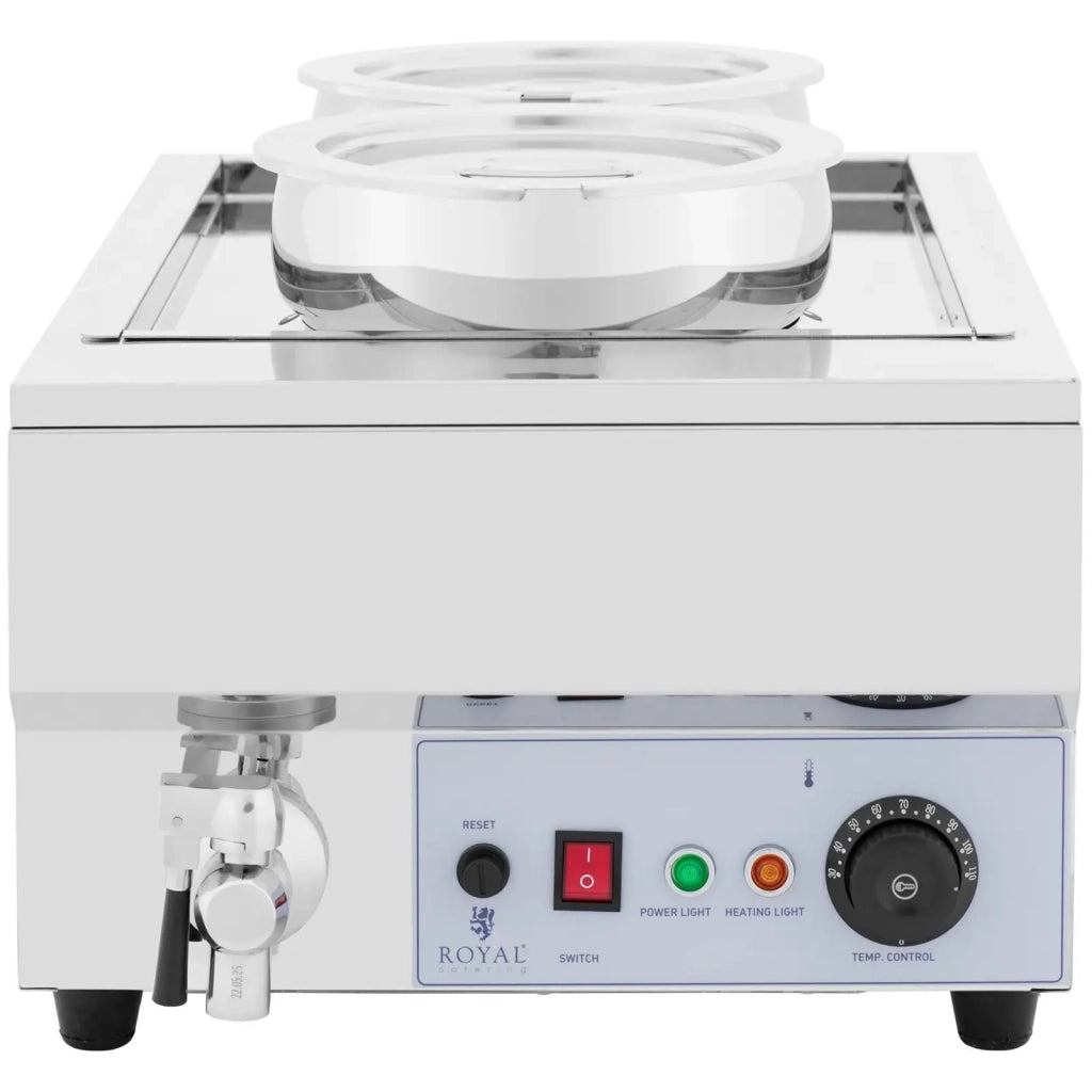 Distributore di zuppe professionale 14 litri 1500 watt finitura opaca acciaio inox argento 14_0008843