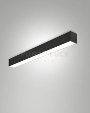 TURNER PLAFONIERA NERA A LED 29W 4000K 3570LM OPALE IP40 100CM DIMMERABILE DALI