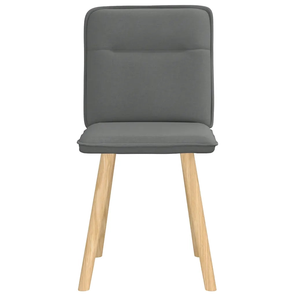 Sedie da Pranzo 2 pz Grigio Scuro in Tessuto 4101221