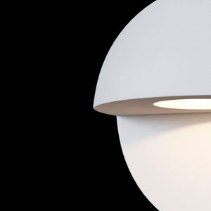 Lampada da parete Outdoor in Alluminio Mezzo Bianco