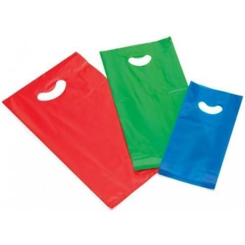 BALMAR 2000 PFSAHD-25X46 Smiling Bag Busta con Manico a Fagiolo in Polietilene Alta Densita' 60 µm 125 pz colore Multicolore