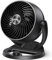 Ventilatore silenzioso per tavolo 28 dB diametro 18 cm 3 velocità regolabile angolo di inclinazione fino a 120° ventilatore silenzioso piccolo portatile per camera da letto ufficio nero